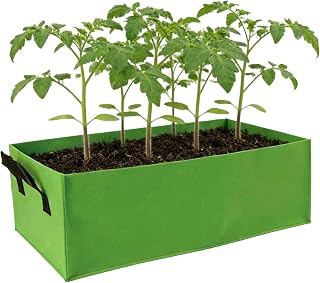 植栽バッグ 栽培袋 プランターバッグ 不織布製野菜栽培用グロウバッグ | 強化仕様 植物用コンテナ 高設ベッド・ガーデン・バルコニー・パティオ・屋内・屋外・裏庭・温室向け