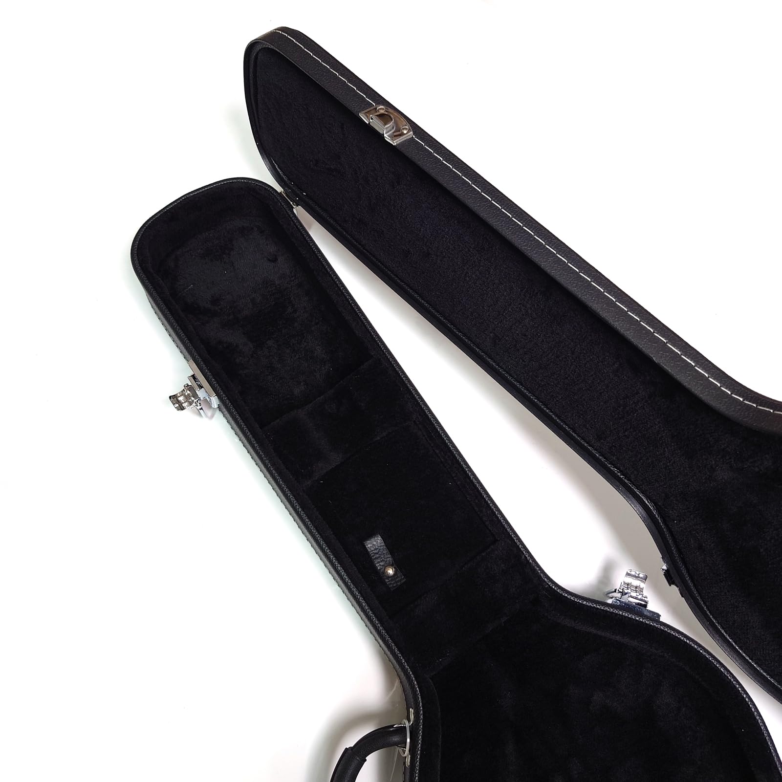 Custodia per chitarra elettrica premium per Gibson Les Paul, custodia rigida con interno in peluche, impermeabile, scomparto portaoggetti (C-nero), nero (C-BLACK), nero (C-BLACK)