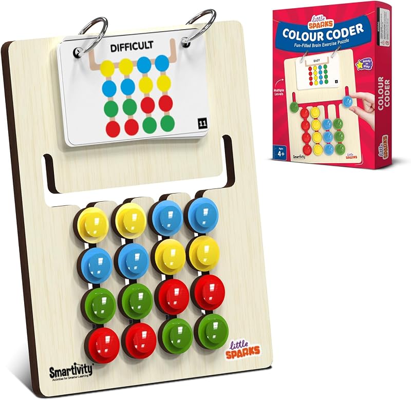 Smartivity Montessori Slide Puzzle - Juguete de madera para niños de 4 a 8 años