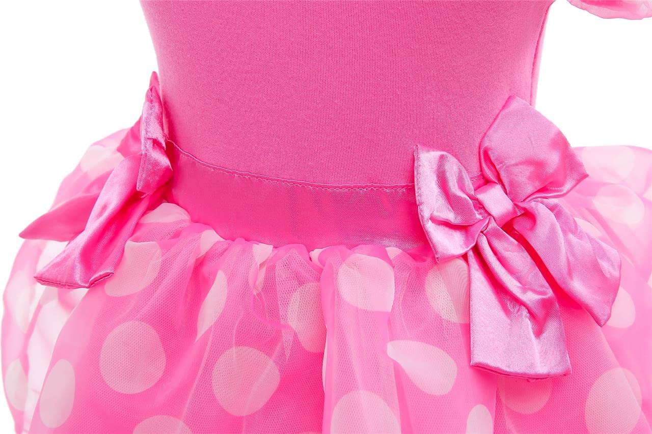 Lito Angels Disfraz de Carnaval de Princesa para Bebé Niñas Body Mono Mamelucos Onesie Vestido con Diadema - 5