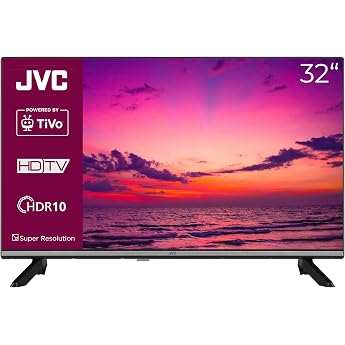 JVC TV 32 Inch Smart TV Powered by TiVo HD-Ready TV HDR TV with Triple Tuner LED TV LT-32VH7555