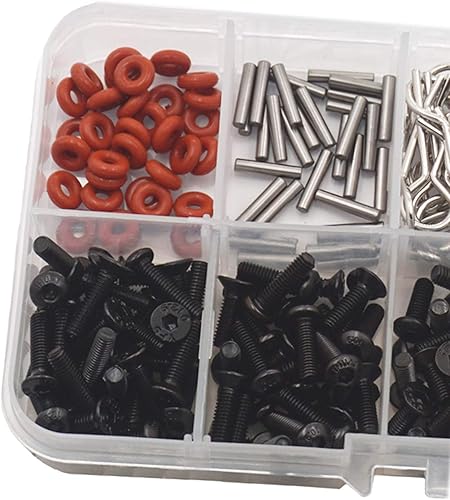 Miniatura 6 de ShareGoo - Herramienta de reparación especial y caja de tornillos compatible con HSP Redcat Traxxas CC01 Axial SCX10 HPI 1/10 RC Car Truck (240/lote)
