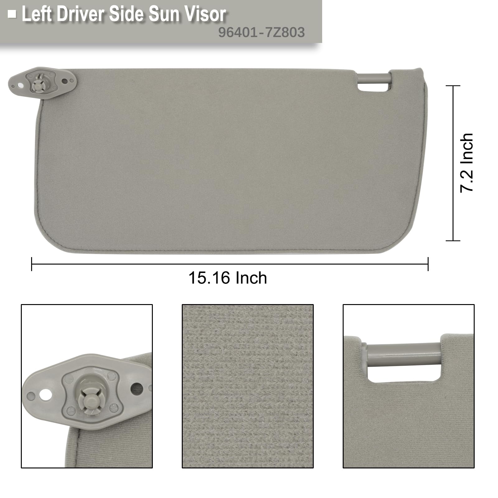 Amazon.com: NHILES Driver Left Side Sun Visor Replacement Fits for