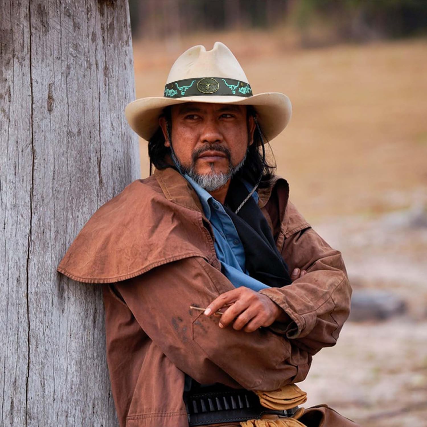 10 PCS Cowboy Hat Bands for Men Women, Leather Hatbands Belt for Cowboy/Western/Fedora/Cowgirl/Straw Hats - Image 5