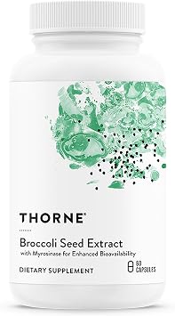 THORNE Broccoli Seed Extract, Sulforaphane Glucosinolate SGS, 60 Capsules