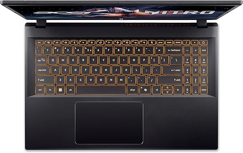 Top down view of the Acer Nitro V closed lid.