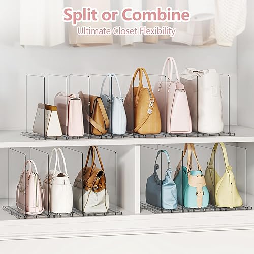 Miniatura 4 de Yecaye Organizador de bolso para armario, organizador ajustable de bolsa de armario, organizador de almacenamiento de bolsas de plástico