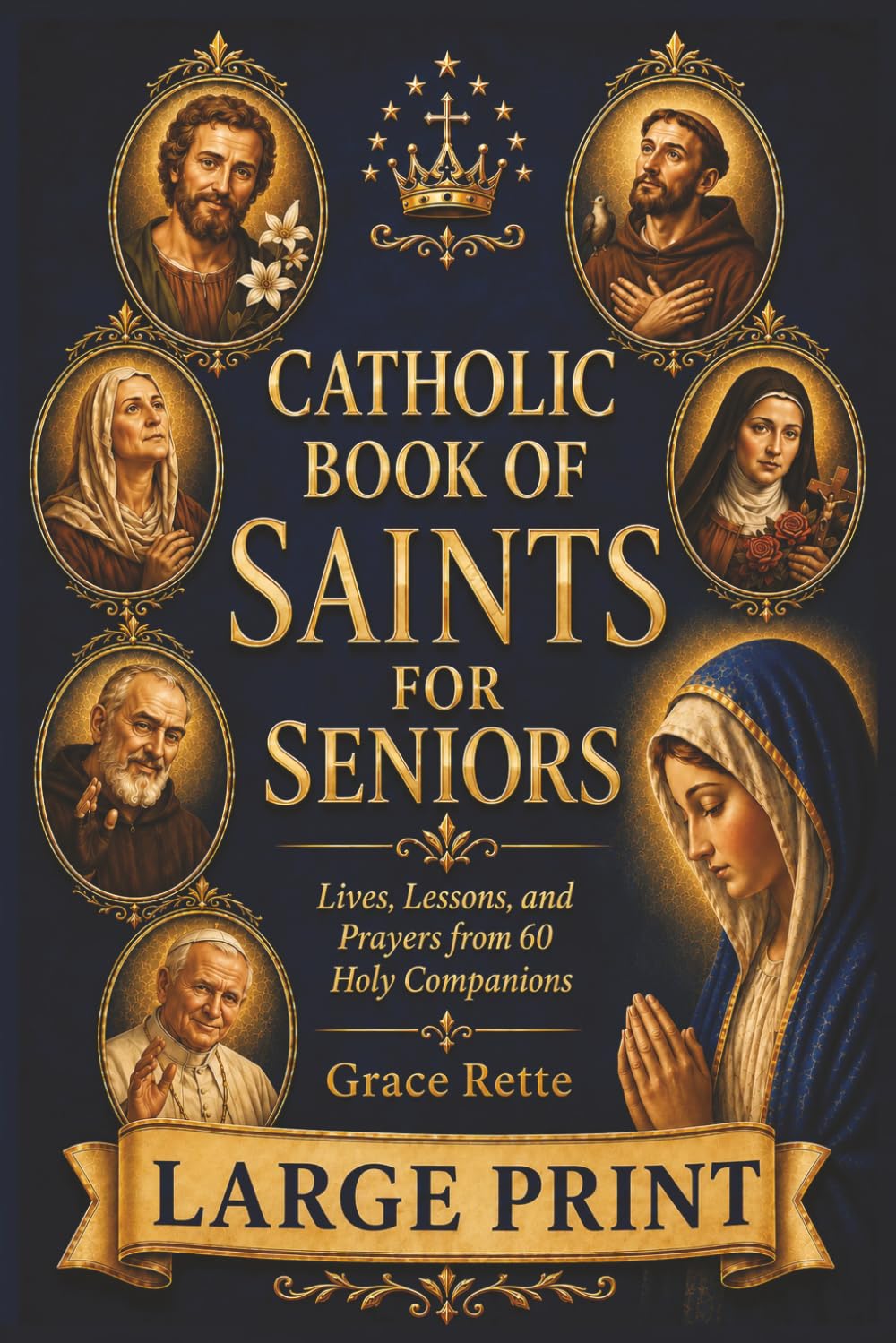 A Large-Print Catholic Book of Saints for Seniors: Lives, Lessons, and Prayers from 60 Holy Companions (The Catholic Companion for Seniors)