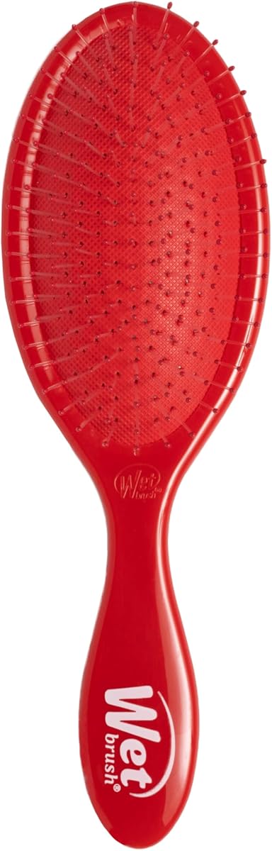 Cepillo desenredante original, rojo amapola, para todas las texturas de cabello | Las cerdas IntelliFlex ultrasuaves desenredan el cabello húmedo, seco y dañado con menos roturas y un cepillo desenredante sin dolor.