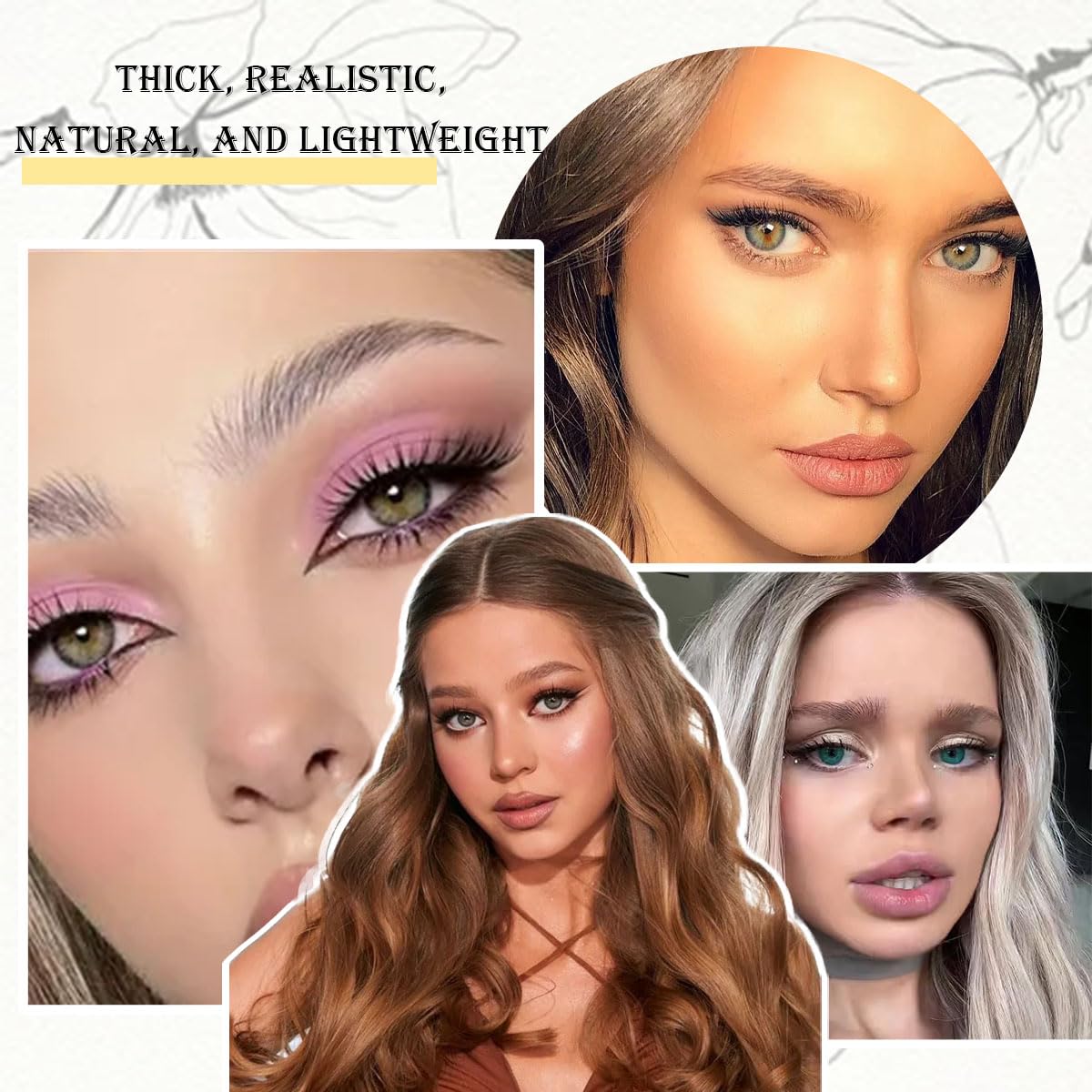 32 Rows of 640 Cluster Lashes, Eyelash Extension Kit, Fake Eyelashes for Women, Eyelashes for Daily Wear and Party Occasions, Includes Tweezers for Easy Application 4