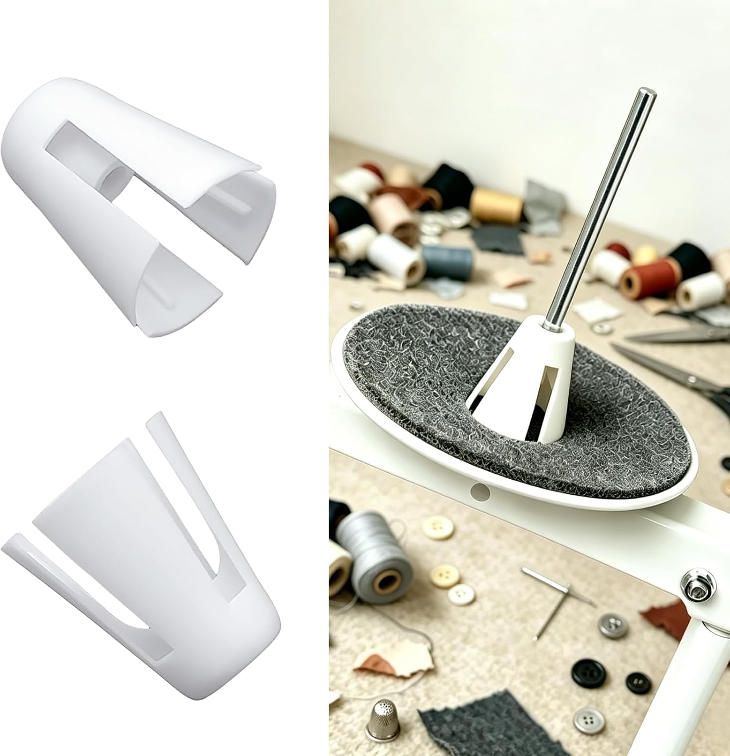 ZhXu Shuo 6 Pieces Universal Plastic Coil Claw Thread Spool Cone Holder
