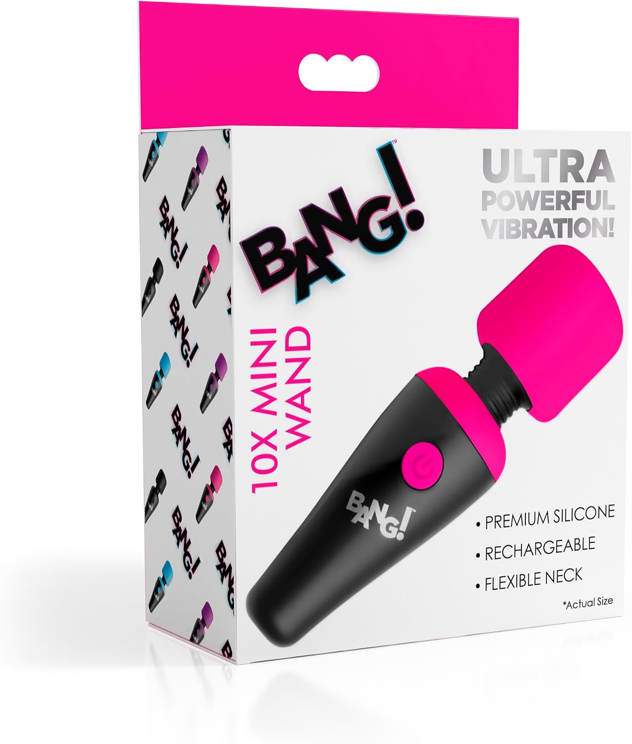 10X Ultra Powerful Silicone Mini Wand - Pink