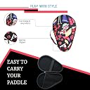 FLICK Fusion Table Tennis Racket Hard Case/Cover - Shockproof Protective EVA-PU Round Case | Stylish & Durable Cover for TT Paddles | Lightweight, Scratch-Resistant Design gallery image