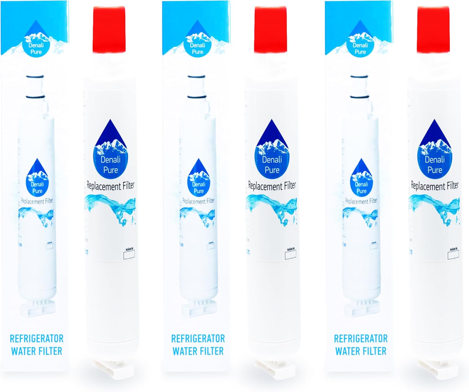 3-Pack Replacement for Whirlpool GR2SHWXPS00 Refrigerator Water Filter - Compatible with Whirlpool 4396701 Fridge Water Filter Cartridge