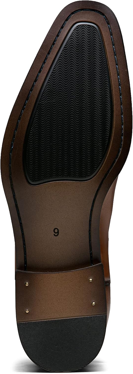 Jousen Chelsea Boots Men Polished Leather Dress Boots Stylish Classic Retro Slip On Boots for Men - Image 9