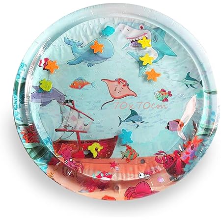 Amazon Co Jp Boiros ウォーターマット プレイマット 水遊びマット ベビーウォーターマット うつ伏せ 腹ばい練習 赤ちゃん 知育玩具 ベビー用品 冷感ひんやり ベビー マタニティ