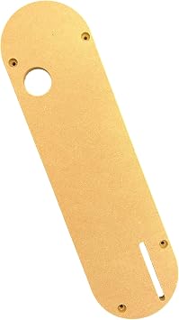 Throat Plate Zero Clearance insert Fits DeWalt Table Saws DW744, DW745, DW746, DW7480, DW7491, DW7491RS, DW7490 type 1 includes Riving Knife Slot