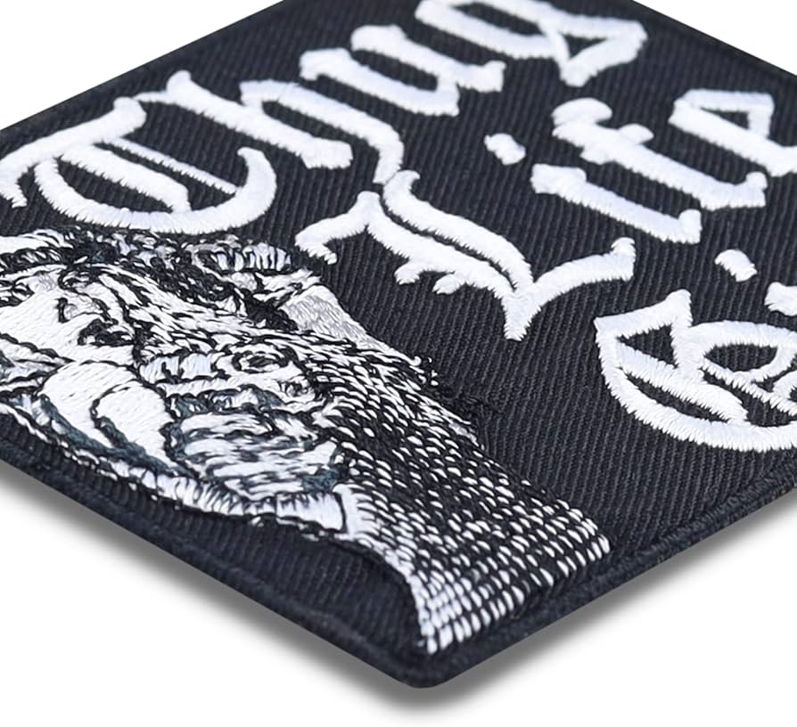 Look - But Don't Touch Aufnäher / Aufbügler 30x100 Mm - Gestickter Spruch-Patch Für Damen, Lustig