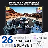 Vista 6 de Kinhank Super Console CUBE X3 Retro Video Game Console with 100000+Games,Game Consoles with EmuElec 4.5Android 9.0CoreE,8K Output,2.4+5G,BT