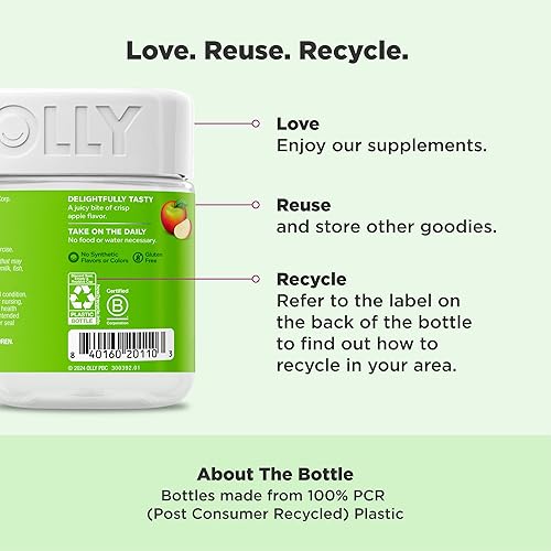 Miniatura 4 de OLLY Anillos de gomitas para el metabolismo, suplemento masticable para el metabolismo y la energía celular,* vinagre de sidra de manzana, vitamina