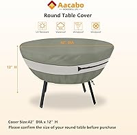 Vista 100 de Funda impermeable para mesa de centro para exteriores, rectangular para mesa auxiliar pequeña, para exteriores, rectangular, impermeable, 48 x 28 x