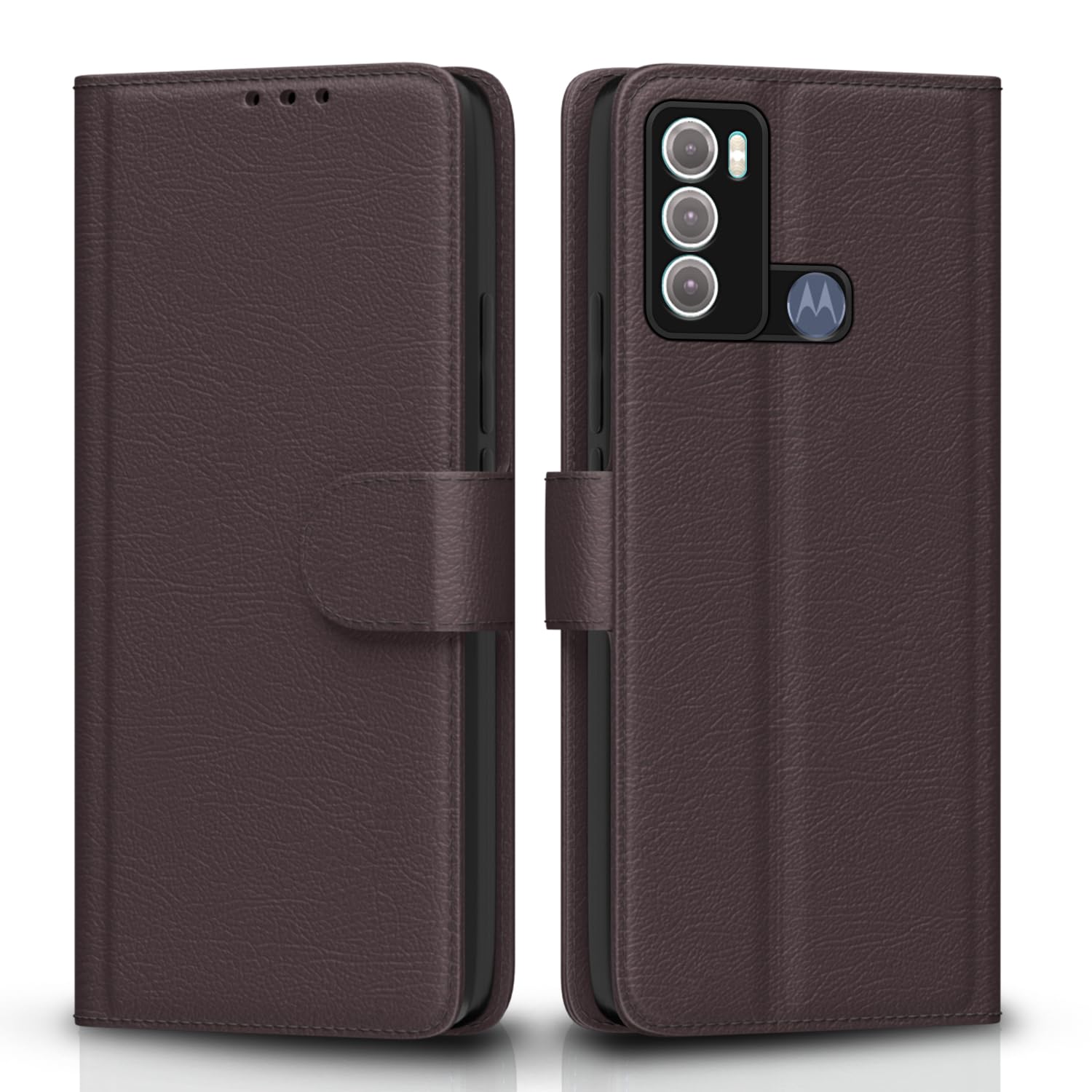 Pikkme Moto G60 / G40 Fusion Flip Case Leather Finish | Inside TPU with Card Pockets | Wallet Stand and Shock Proof | Magnetic Closing | Complete Protection Flip Cover (Coffee) Pikkme Moto G60 / G40 Fusion Flip Case Leather Finish | Inside TPU with Card Pockets | Wallet Stand and Shock Proof | Magnetic Closing | Complete Protection Flip Cover (Coffee)