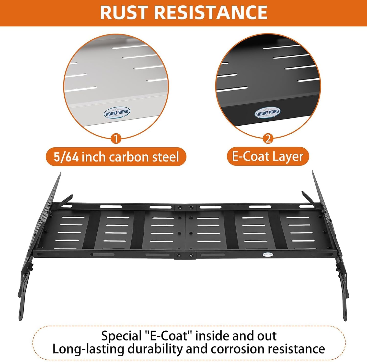 Hooke Road 4Runner Trunk Organizer Cargo Storage Rack for 2003 2004 2005 Toyota 4Runner 4th Gen, Rear Window MOLLE Panel Shelf for Overland Camping Gear
