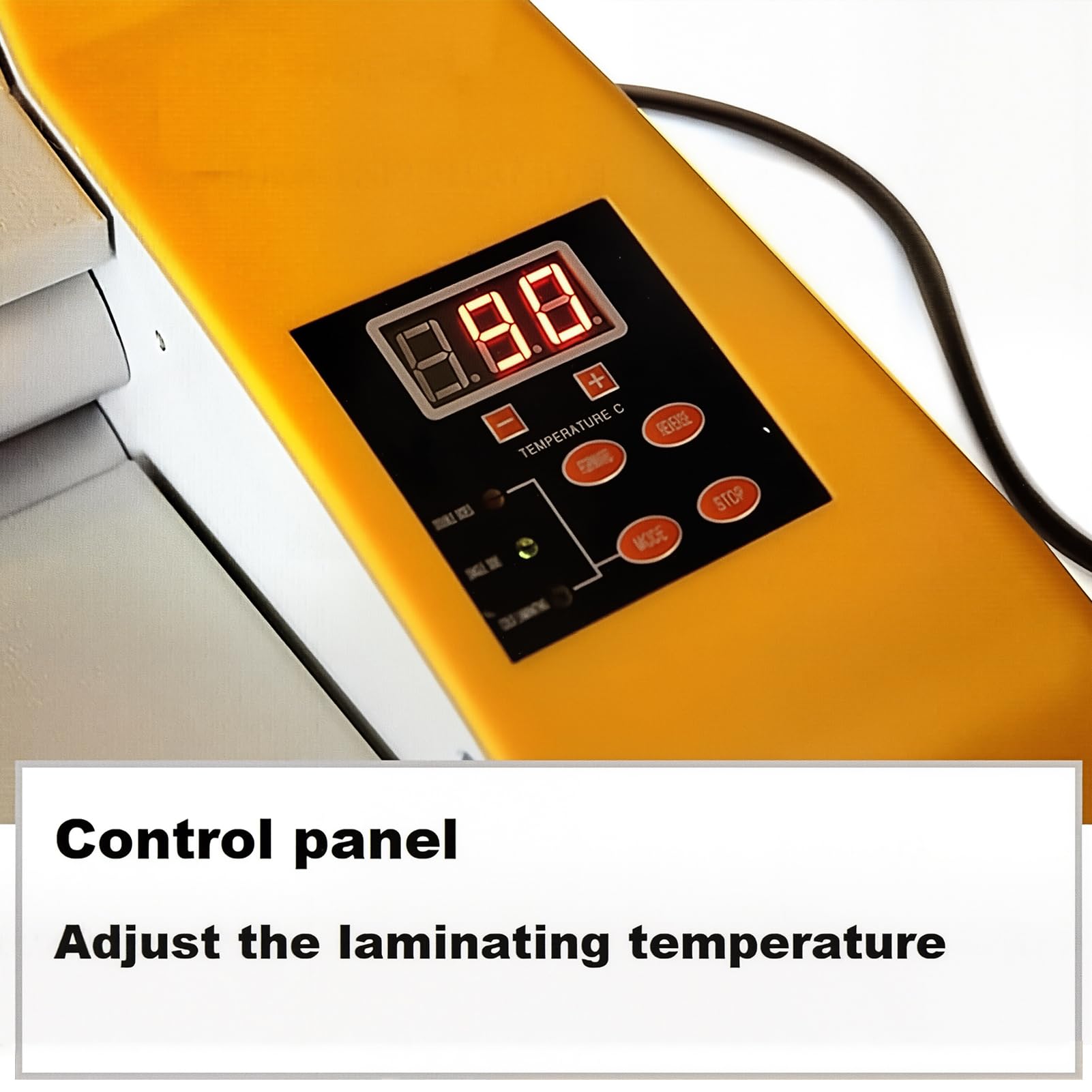 Laminator do Papieru 33 cm, Laminarka Rolkowa 600 W na Gorąco i Zimno z Inteligentną Kontrolą Temperatury, Funkcja Przód/Tył, Laminowanie Jednostronne i Dwustronne do Papieru, Prac Artystycznych