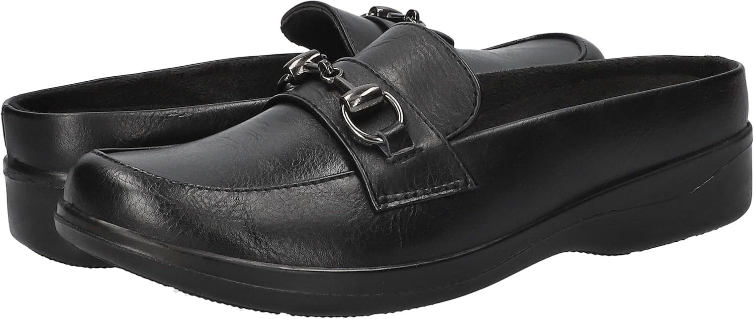 Easy Street レディース Nell バレエフラット, ブラック, 24.0 cm W