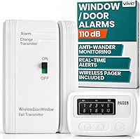 Vista 12 de Vive Alarma de cama inalámbrica - Kit de sensor de movimiento para pacientes ancianos con demencia - Detector de almohadilla de presión