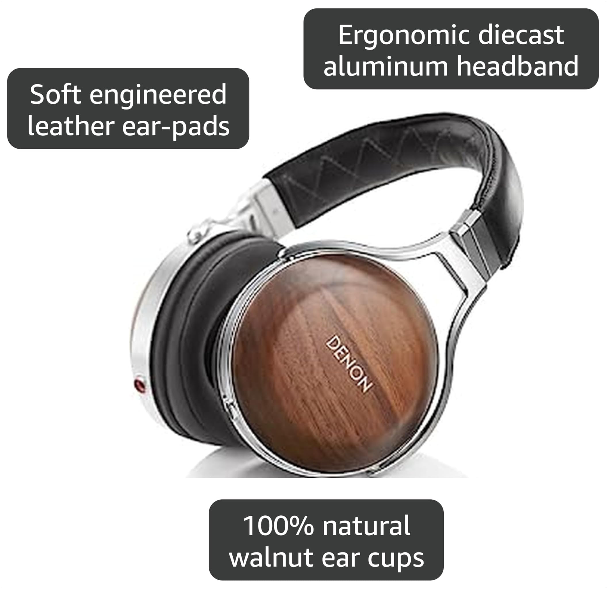 Amazon.com: Denon AH-D7200 Over-Ear Hi-Res Headphones, Premium Hi