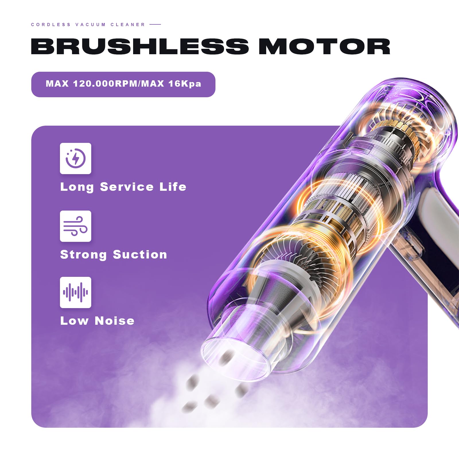 Aspirateur Sans Fil Voiture Aspirateur Sans Fil Tidy Cats 16000PA - 6000mAh - 3 Vitesses - Pour Voiture Et Maison - Violet Aspirabriciole Senza Fili Aspirateur Sans Fil Voiture Aspirateur Sans Fil Tidy Cats 16000PA - 6000mAh - 3 Vitesses - Pour Voiture Et Maison - Violet Aspirabriciole Senza Fili
