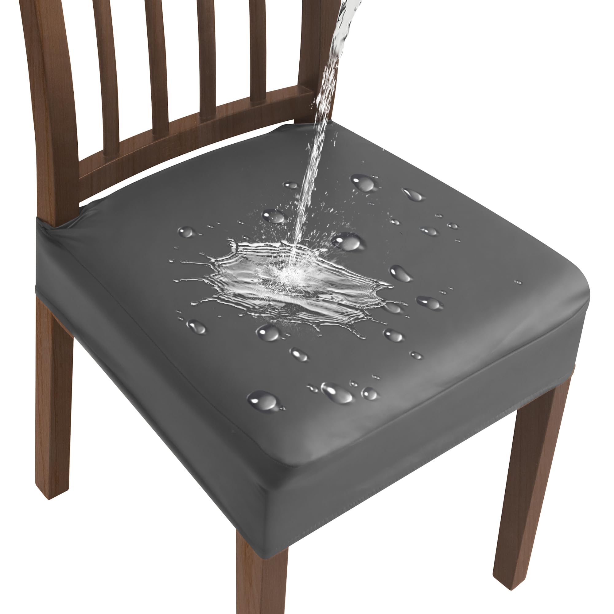 DREAHOTEXTIL Fodere Coprisedia per Sala da Pranzo e Cucina, Copri Sedia Elasticizzato, Lavabile, Senza Schienale, Coprisedie Universali Impermeabili,Coprisedia Antimacchia