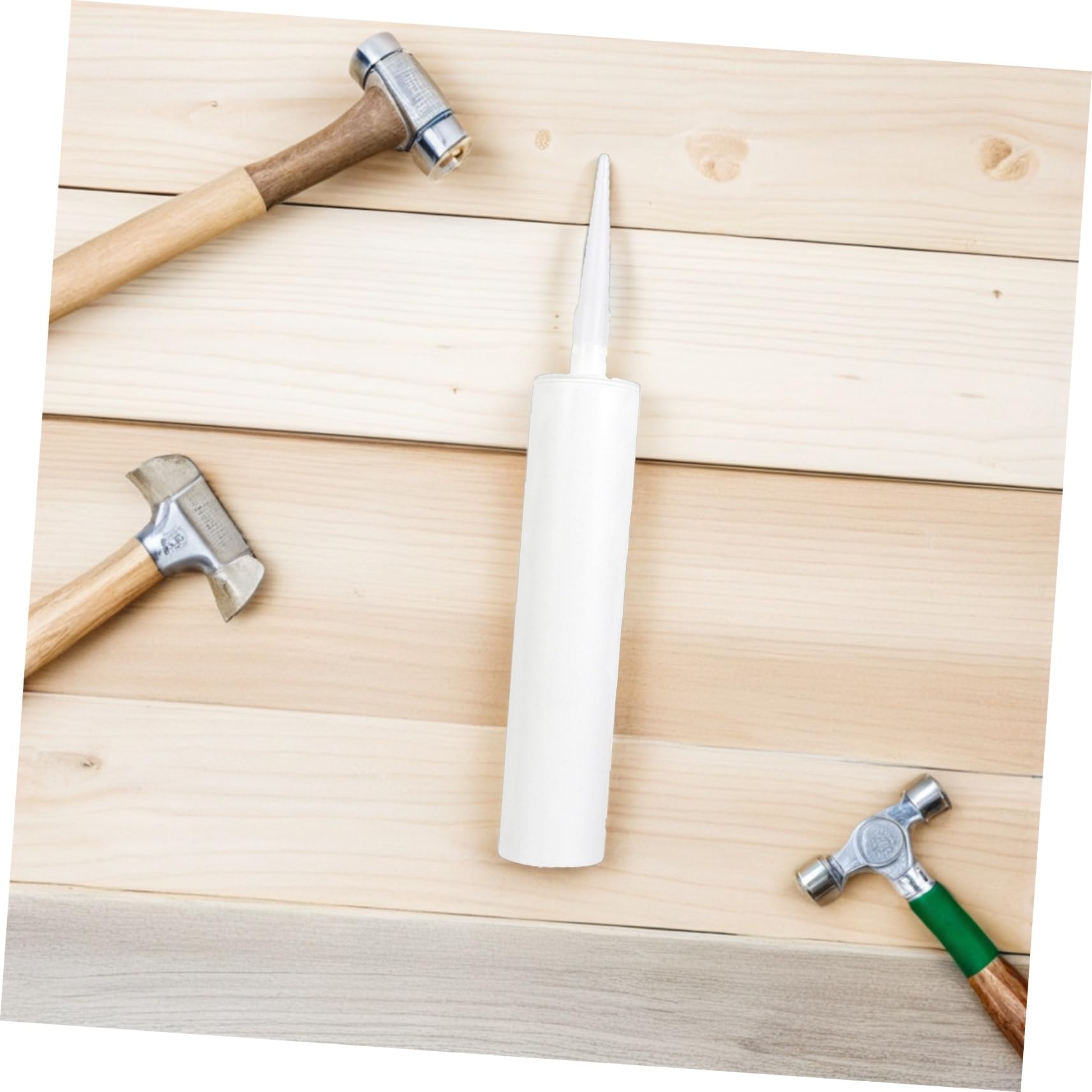 Tubes de Calfeutrage Vides en Plastique Blanc, Lot de 20 Pièces | Légers et Portables, pour Réparations et Travaux de Rénovation Intérieure, Adaptés aux Fissures Latex