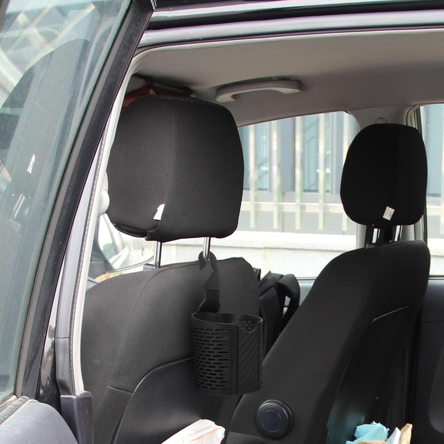Car Hanging Cup Holder Multifunctional Water Cup Organizing Holder for Headrest Use