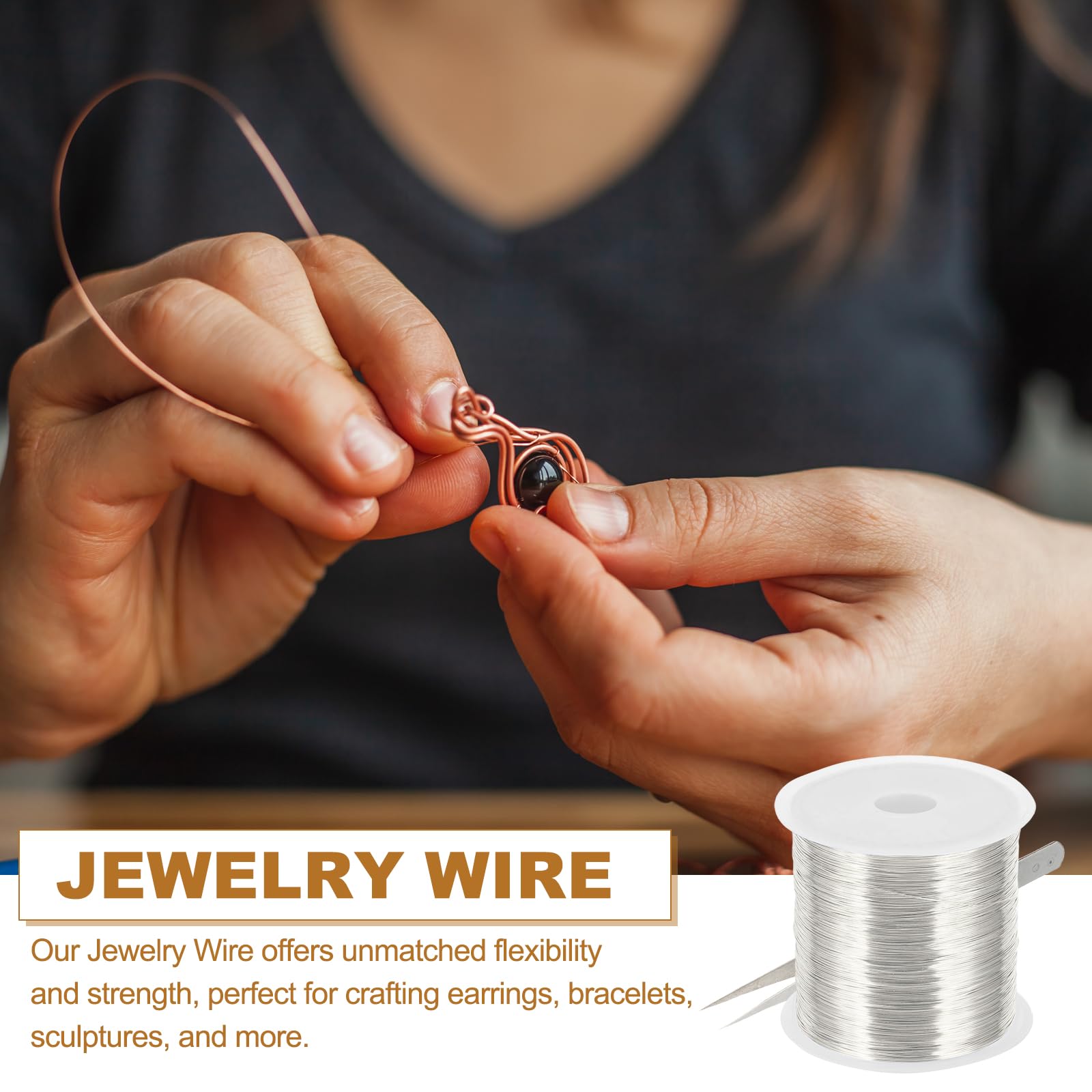 PATIKIL 26 Guage/ 0.4 mm 328 Feet Jewelry Craft Wire - Image 4