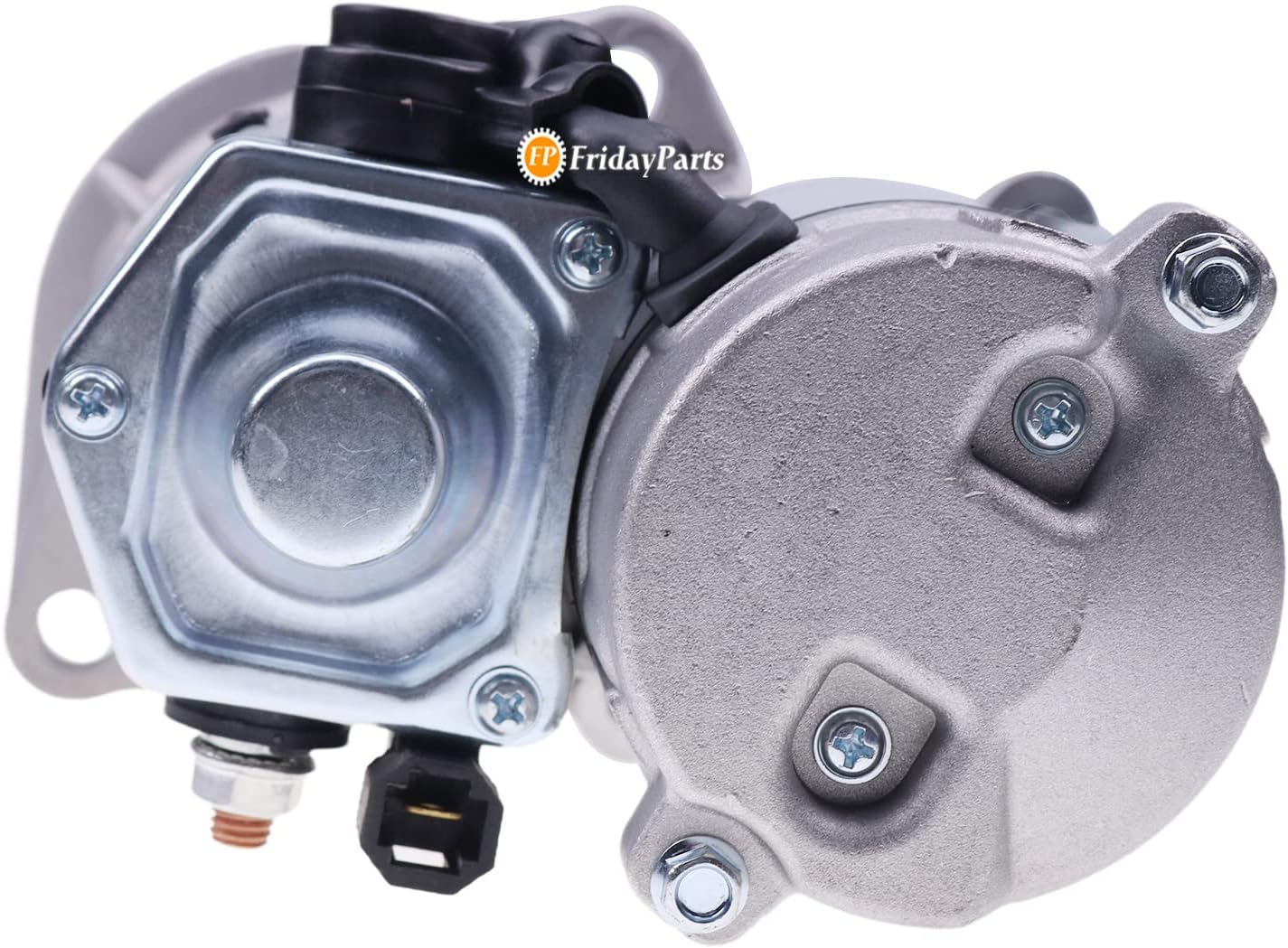 FridayParts 2.0KW 12V 9T Starter Motor 15425-63010 1K371-63010 16652-63012 Compatible for Kubota Excavator KX121 KX161 Wheel Loader R510 R520 R520S