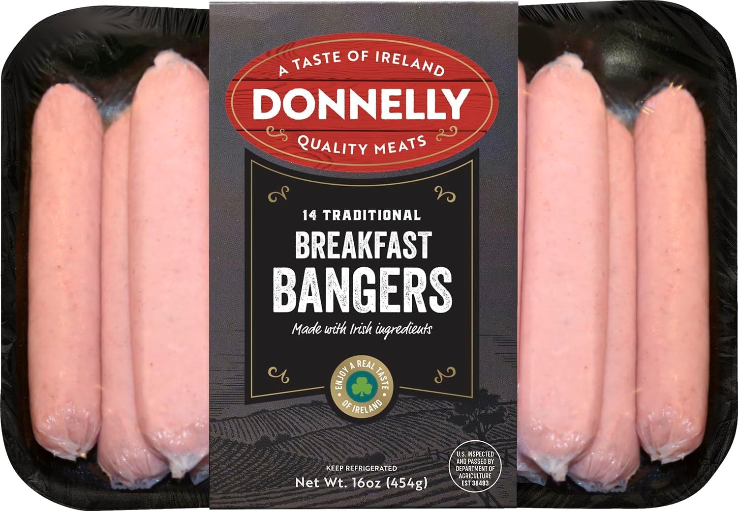 Donnelly Irish Style Breakfast Sausage 454g (16oz) 5 Pack