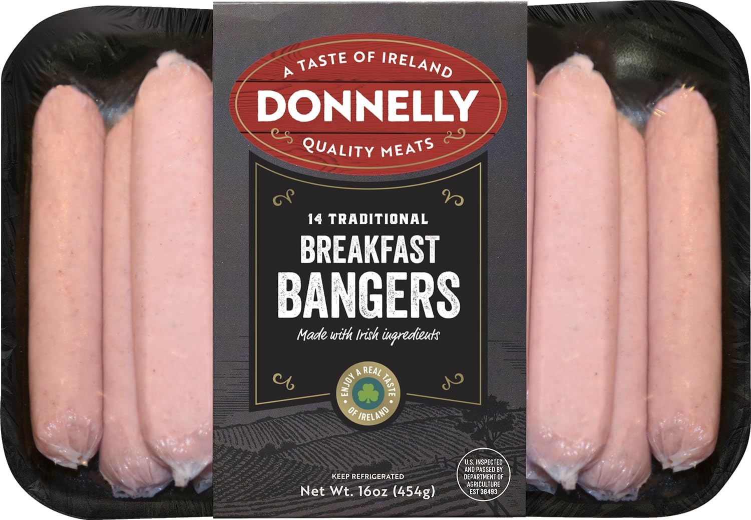 Donnelly Irish Style Breakfast Sausage 454g (16oz) 5 Pack