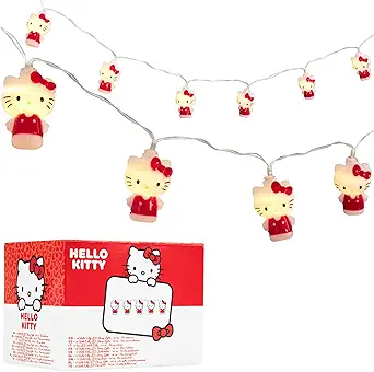 Hello Kitty Sanrio LED Fairy Lights for Bedroom and Dorm Decor