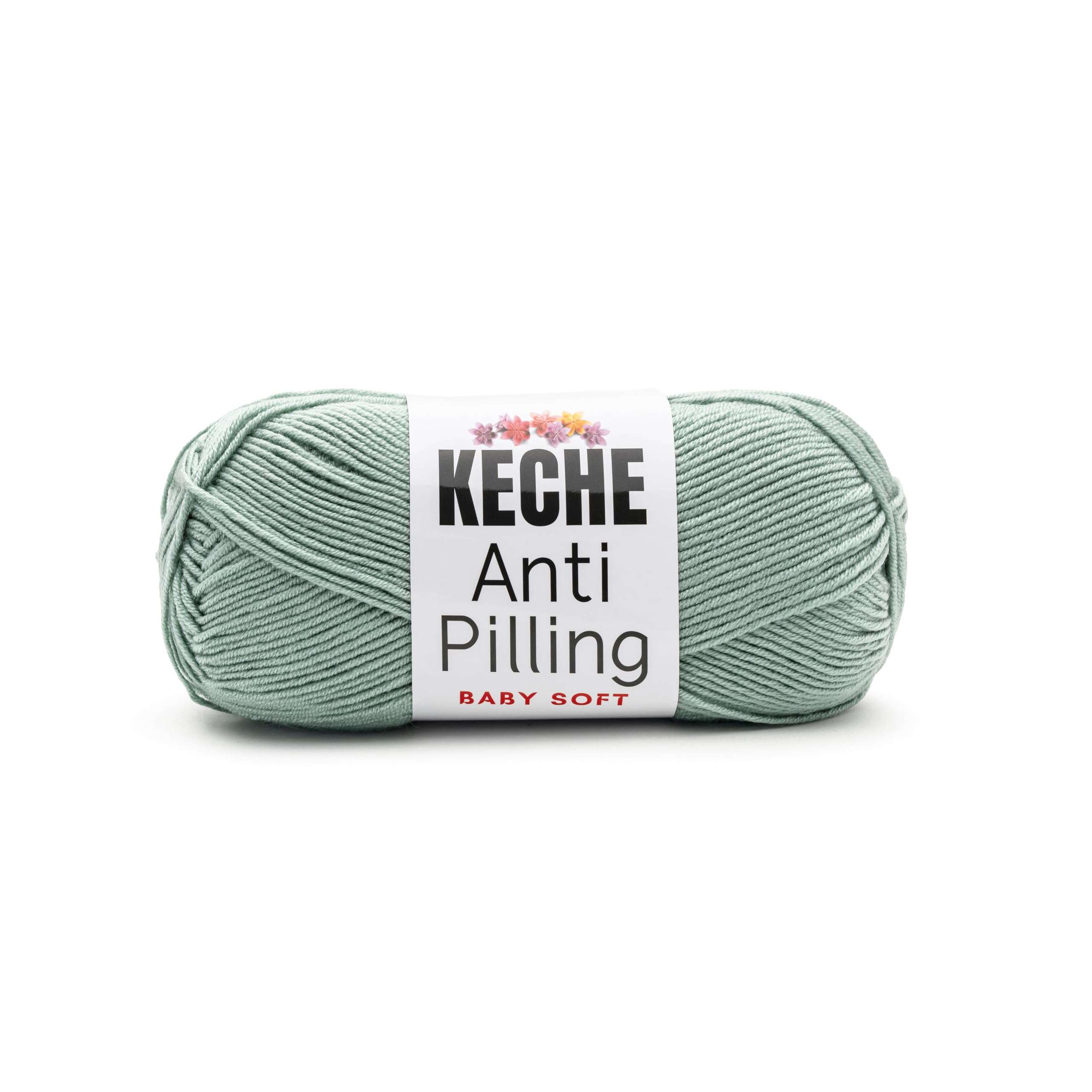 Soft DailyKnit DK Yarn, 100% Anti-Pilling Acrylic for Knitting Crocheting, Light Weight #3 (3.52 oz / 274 Yds) 1 Skein - Red — view 64