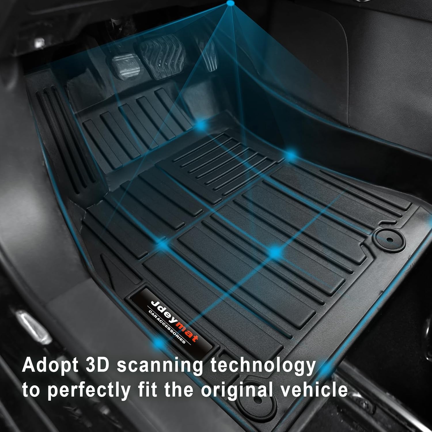 Custom Fit Floor Mat Compatible for Nissan Sentra 2020-2025 2026 TPE Rubber All-Weather 2 Rows Floor Mats and Cargo Trunk Liner Full Set (for 2020-2026 Nissan Sentra) - Image 5