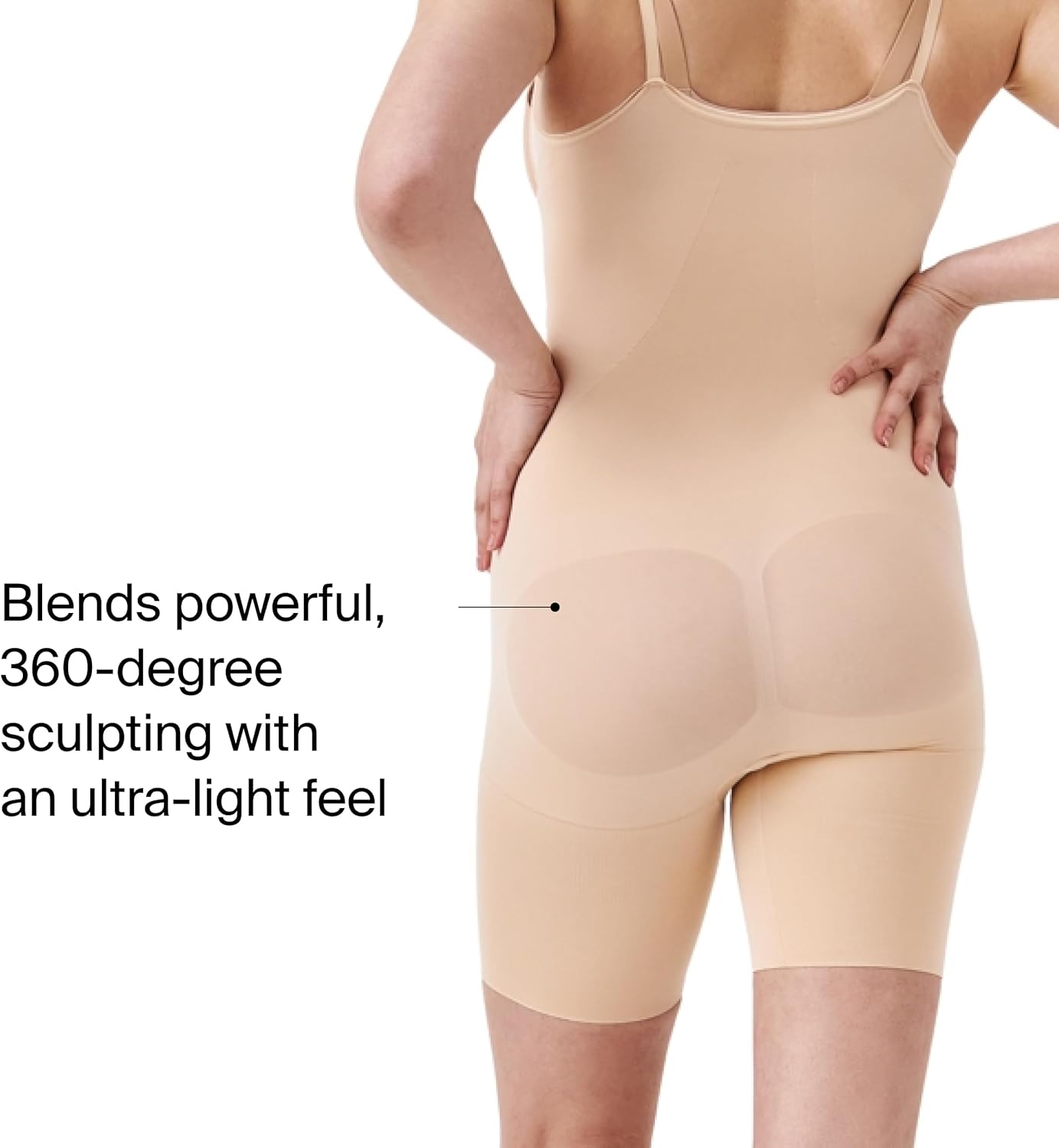 SPANX sculpt Power Series Open-Bust Mid-Thigh Bodysuit - Level 4 Compression - Lightweight Body Shaper - Shapewear for Women - Image 4