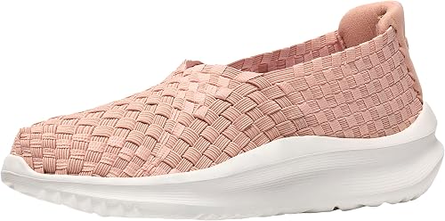 Clarks Women's Solevana Weave CloudSteppers Walking Shoe, Dusty Pink Textile, 9