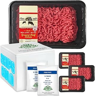 Salutem Vita - 96% Lean Ground Beef Sirloin, 2 lbs (actual weight may va...