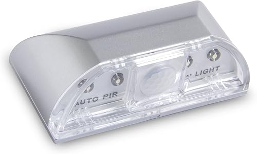 Luces de ojo de cerradura, sensor automático PIR infrarrojo, detector de movimiento para el hogar, 4 LED, lámpara de bloqueo de puerta, luz