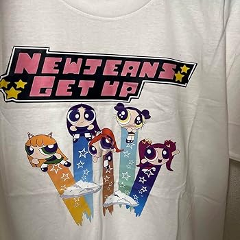 NewJeans How Sweet パワーパフガールズ Tシャツ ブラック M