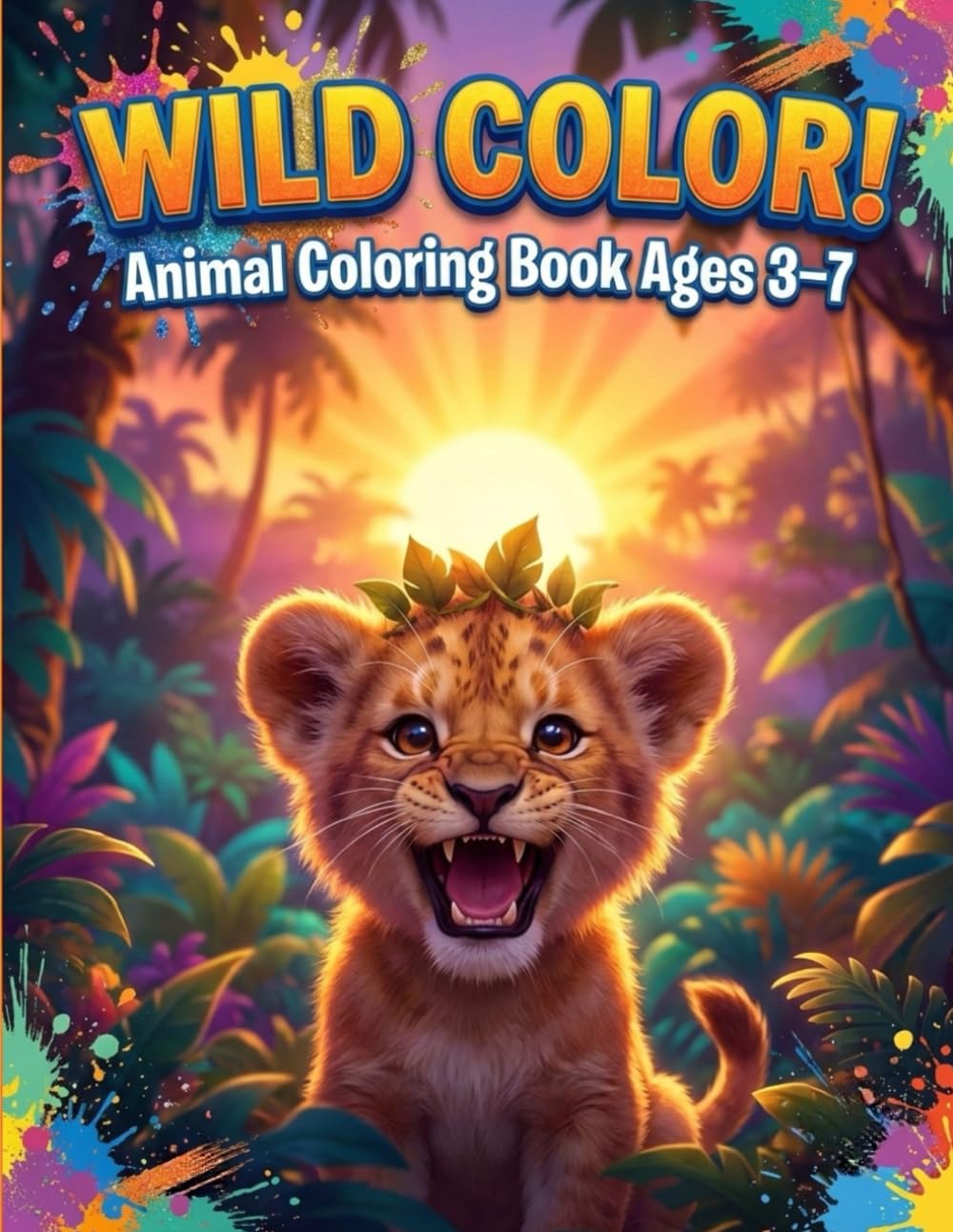 WILD COLOR!: Preschool coloring book ages 3-7