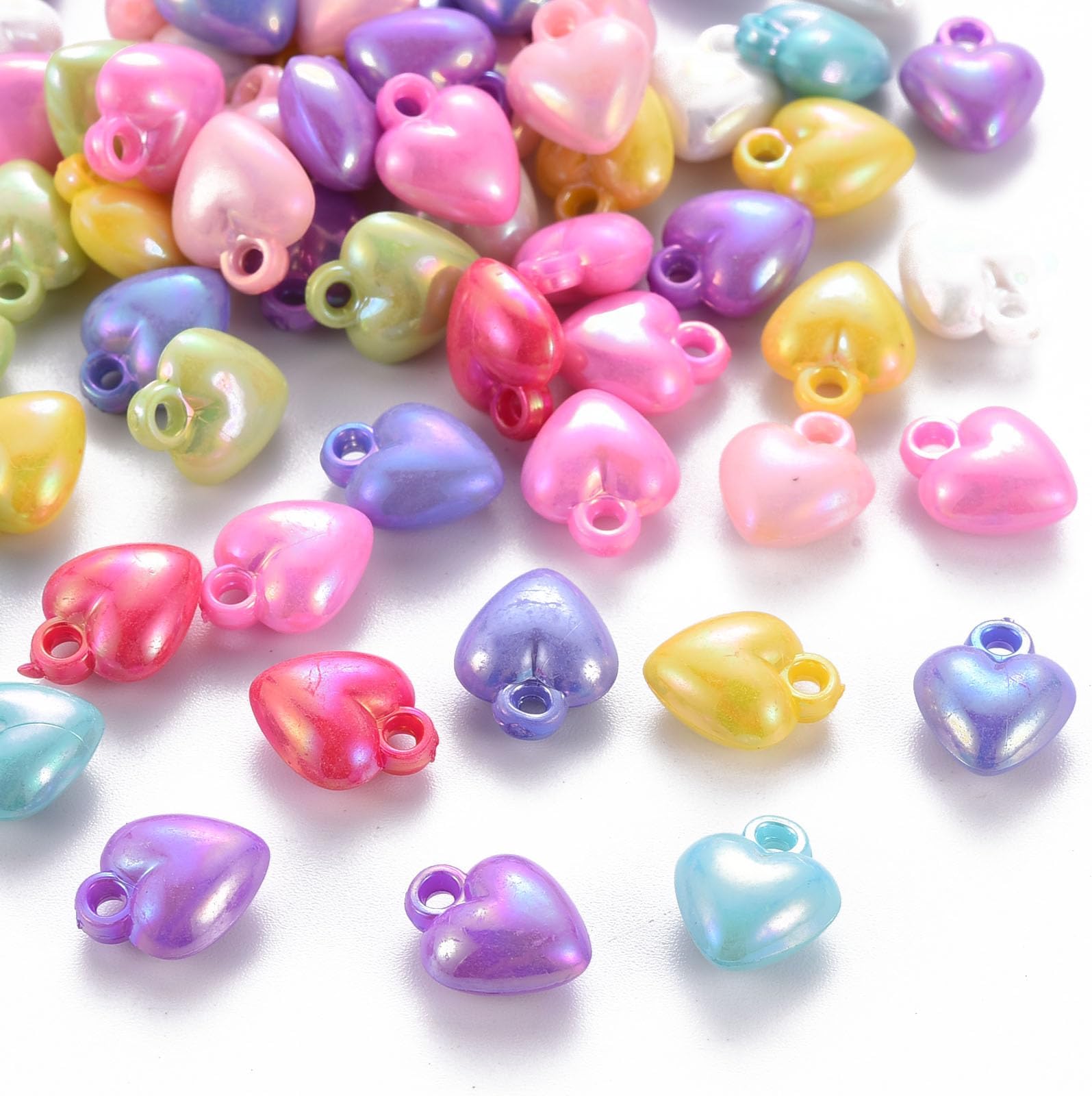 LiQunSweet Mixed Styles Animal Flower Leaf Acrylic Charms Food Life Resin Charms for Halloween Christmas DIY Crafts