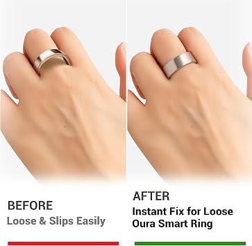 Omilly Ring Sizer for Smart Rings, 210Pcs 4-Size Smart Ring Size Adjuster, Fits Oura Gen 4/3, RingConn 2/1, Samsung Galaxy Ring, Ultra Human AIR, Comfortable Tightener for Loose Smart Rings